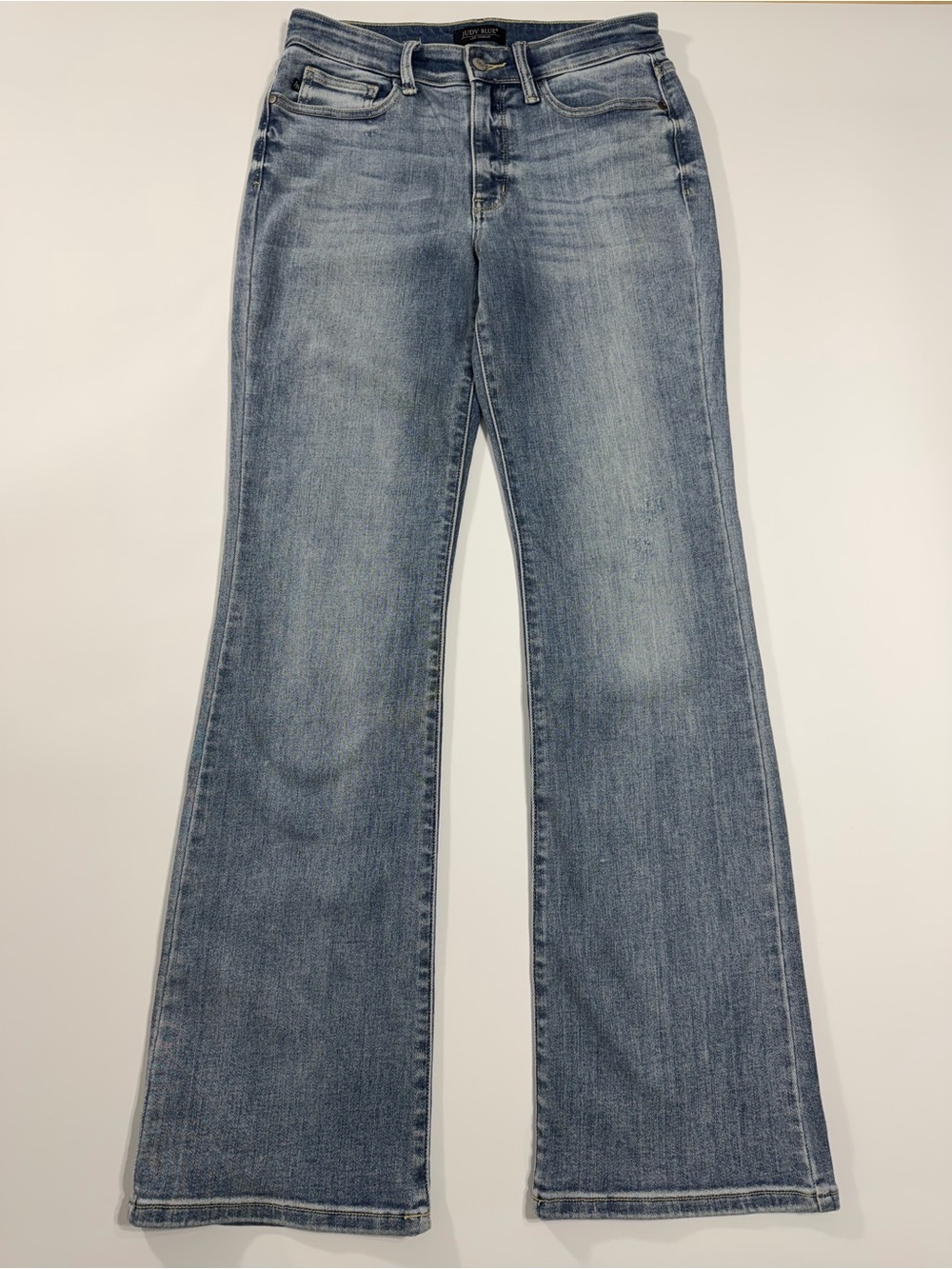 Judy Blue Bootcut Jeans 5/27 Light Wash Stretch Denim 33” Inseam
